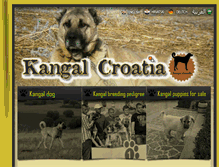 Tablet Screenshot of kangal-croatia.com